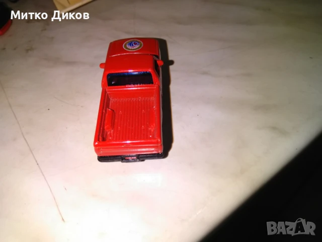 Fire Dept Emergency Service Ford F Series Red Welly колекционерска количка, снимка 3 - Колекции - 50518024