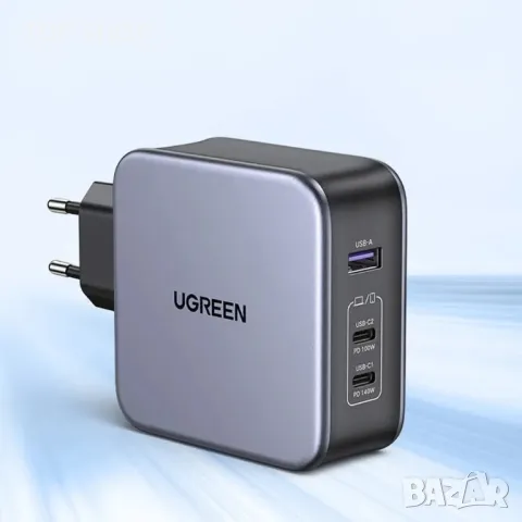 Ugreen Nexode GaN Fast Wall Charger 140W - захранване за ел. мрежа за лаптопи, смартфони, снимка 6 - Оригинални зарядни - 48784787