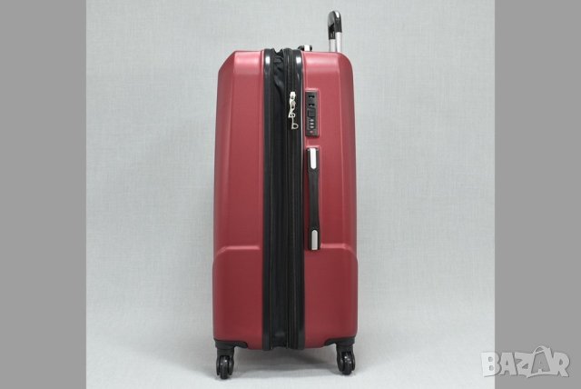 Комплект от 3 куфара в цвят бордо, снимка 3 - Куфари - 44114703