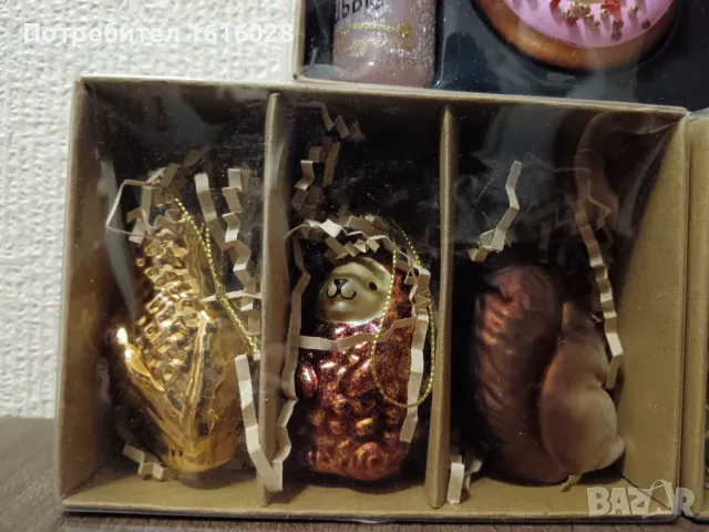 Красиви стъклени играчки за елха., снимка 18 - Декорация за дома - 47816529