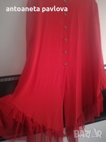 Разкошна туника за повод -червена, черна и синя, снимка 4 - Туники - 38120572