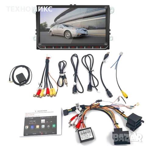 Мултимедия 9″ Volkswagen HC8227, Android 15, 4 GB RAM, 64 GB, ROM, Размер: 9 инча, Цвят: Черен, снимка 9 - Друга електроника - 51080291