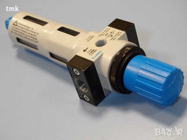 Филтър регулатор на въздух Festo LFR-1/4-D-7-miniA, снимка 5 - Резервни части за машини - 40528436