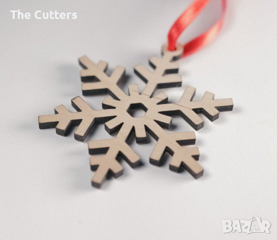 Дървена играчка за елха (снежинка), снимка 8 - Коледни подаръци - 38853171