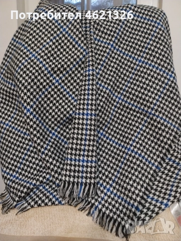 Шал-наметка, лек и топъл, нов, унисекс, 94/ 199 см, подарък орледалце, снимка 3 - Рокли - 52584920