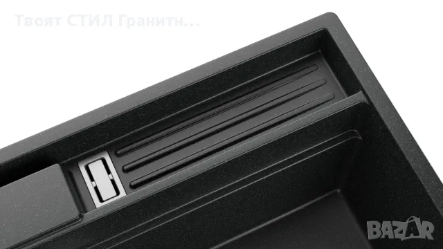 Графит кухненска мивка от гранит Осло 80 Премиум 780 x 530 мм, снимка 10 - Мивки - 47714203