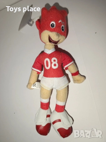 Евро 2008 Австрия Швейцария Плюшена играчка Талисман Filx 08 Бени, снимка 2 - Фен артикули - 52546334