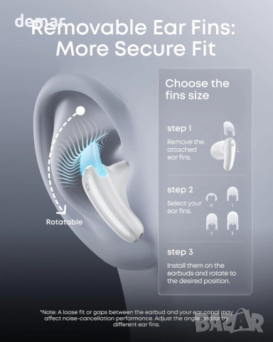 Безжични Bluetooth слушалки Soundcore Liberty Buds от Anker, бели, снимка 7 - Bluetooth слушалки - 52973597