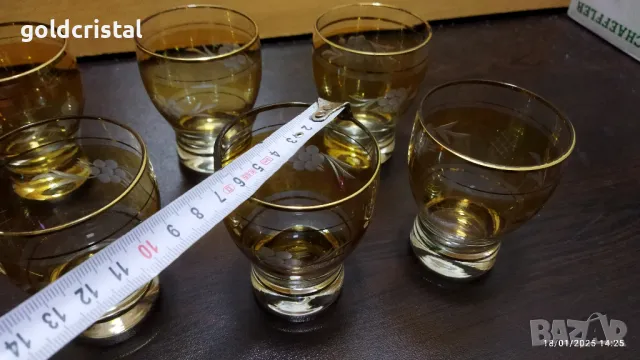 стари стъклени чаши , снимка 3 - Антикварни и старинни предмети - 48734087