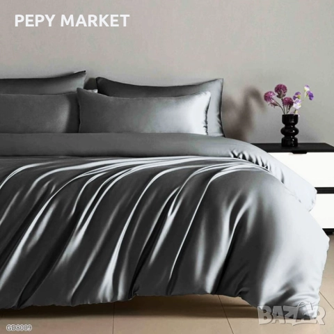 Луксозен комплект от висококачествен памучен сатен Комплектът е от 4 части и съдържа: 1 бр. долен ча, снимка 17 - Спално бельо - 51433329