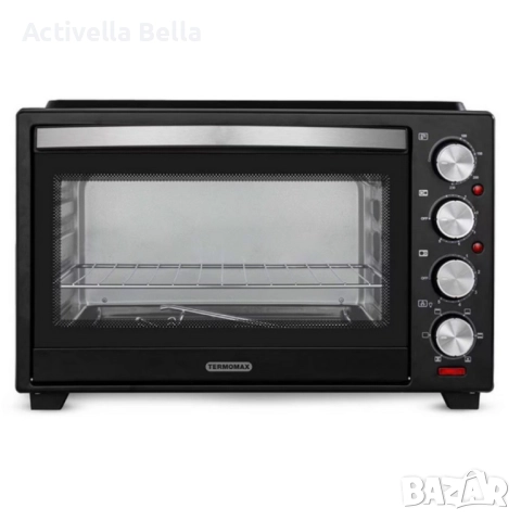 Компактна печка Termomax – фурна + два керамични котлона в едно, снимка 7 - Печки, фурни - 52591173