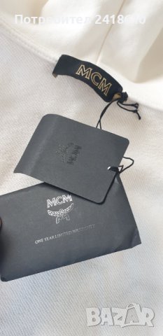 MCM Hoodie Essentials Logo Zip Up Organic Cotton Mens Size М НОВО! ОРИГИНАЛ! Суичер с цял Цип!, снимка 16 - Спортни дрехи, екипи - 43352037