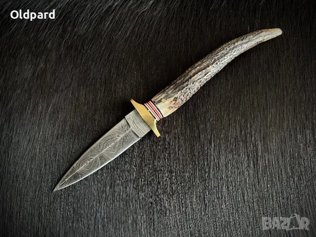 Компактна ловна кама Rite Edge Damascus (DM1030), снимка 3 - Ножове - 48797636