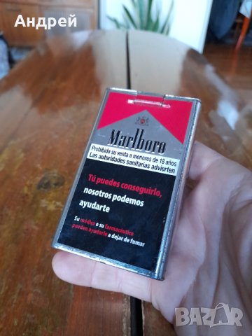 Стара кутия от тютюн,табакера Marlboro, снимка 3 - Други ценни предмети - 43595960