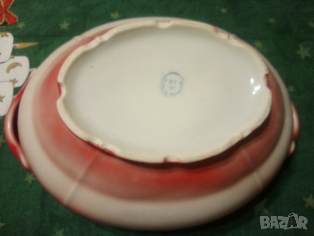 Червен порцеланов супник, снимка 7 - Антикварни и старинни предмети - 35247153