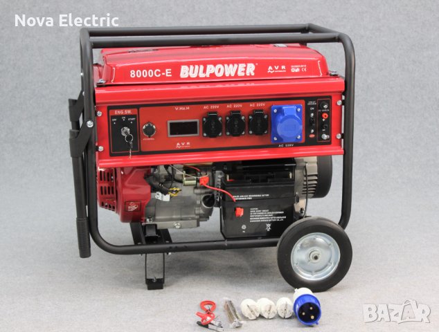 Генератор За Ток 7.5 KW BULPOWER Бензин-Газ - Монофазен