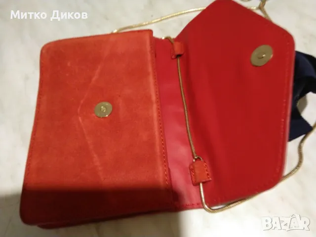 Маркова чанта Манго естествена кожа нова 200х155мм, снимка 7 - Чанти - 49548378