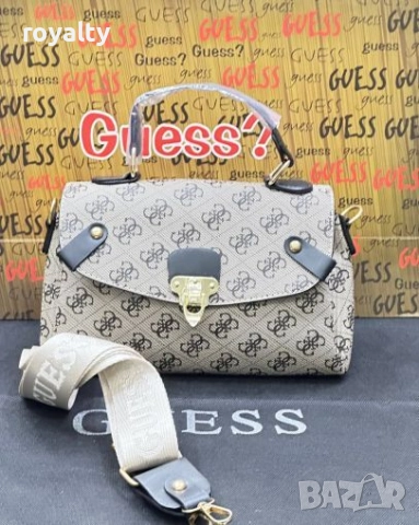 Guess Дамски Кожени Чанти Различни Цветове , снимка 2 - Чанти - 52109616