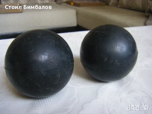 Гладко гюле за тласкане с тегло 2 килограма и диаметър 9 сантиметра - 2 броя