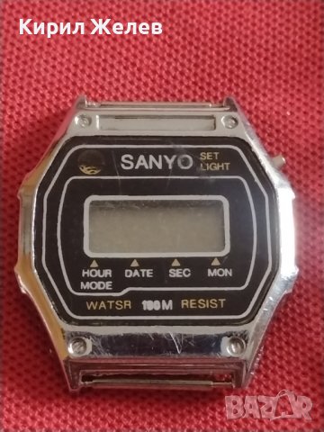 Ретро електронен часовник SANYO стар рядък за КОЛЕКЦИЯ ДЕКОРАЦИЯ 41729