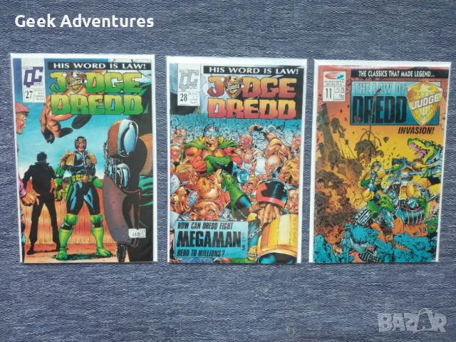 Комикси Judge Dredd Comics Английски Издания 90те, снимка 2 - Списания и комикси - 51288416