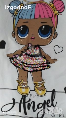 Разкошен лот къси дънкови панталонки и блузка с LOL, снимка 6 - Детски комплекти - 33121069