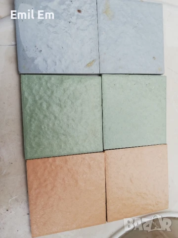 плочки 7 на 7см теракот 