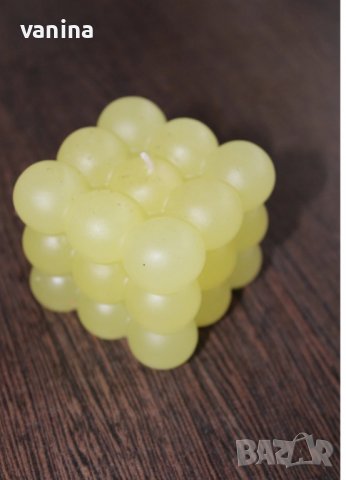 Ароматна свещ с форма на куб, снимка 1