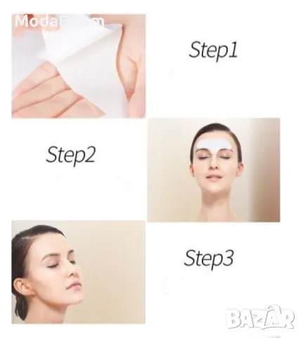 Стягащи стикери VNO за чело с хидрогел HZS518, снимка 2 - Продукти за маникюр - 48057158