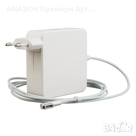 Адаптер за Macbook/зарядно 85W L-образен MagSafe конектор,захранващ кабел 1,8 м, Бял, снимка 1 - Лаптоп аксесоари - 43514061