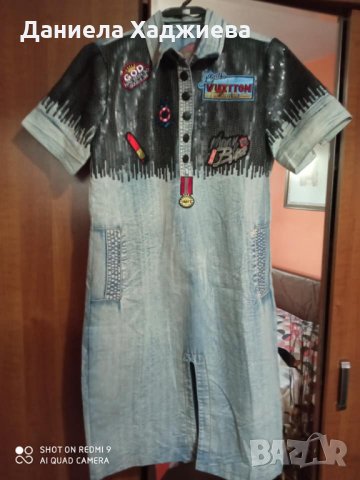 Ефектна дънкова рокличка  Motivi