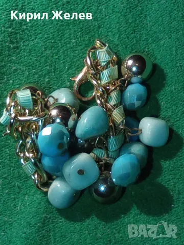 ЗЛАТИСТА ФЕШЪН АРТ ГРИВНА с КРАСИВИ ФАСЕТИРАНИ ПОЛУСКЪПОЦЕННИ КАМЪНИ 47406, снимка 12 - Гривни - 47285516