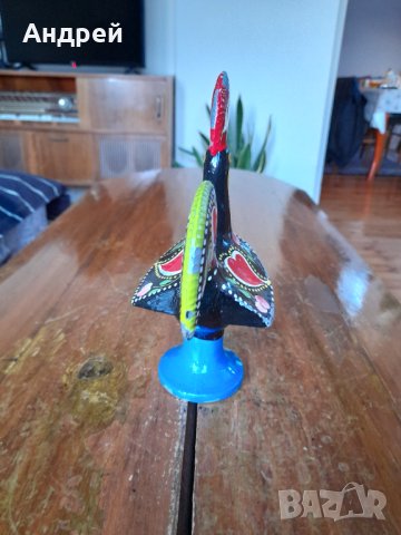 Стара метална фигурка Петел,Петле, снимка 4 - Други ценни предмети - 43984757