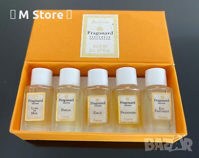 Fragonard винтидж сет мини ретро парфюми 5 броя, снимка 1 - Дамски парфюми - 36609342