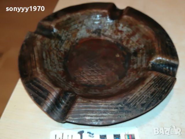 голям метален пепелник 19х4см 0701231926, снимка 6 - Антикварни и старинни предмети - 39224477