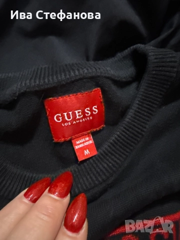 100 % памук памучен пуловер блуза guess Guess , снимка 4 - Блузи с дълъг ръкав и пуловери - 52643271