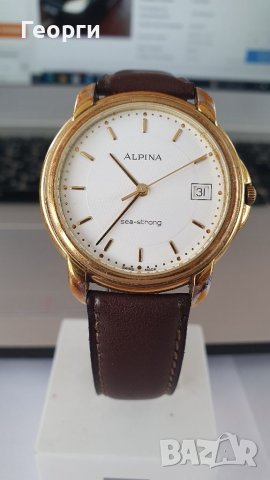 Мъжки швейцарски ръчен часовник Alpina Sea- Strong, снимка 2 - Мъжки - 39004846