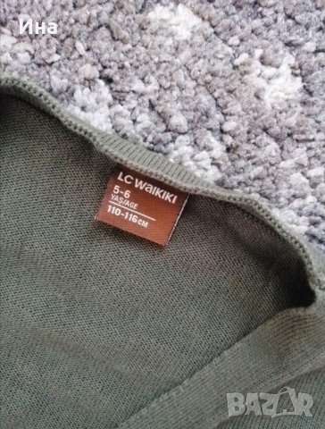 Жилетка Waikiki войнишко зелена р-р 110/ 116 см., снимка 2 - Детски пуловери и жилетки - 32319758