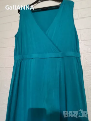 СТРАХОТНА ДЪЛГА РОКЛЯ ЕФЕКТЕН МОДЕЛ XL-2XL, снимка 3 - Рокли - 48571216