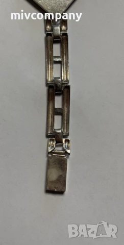 Сребърна Гривна 30.56гр 20.5см., снимка 6 - Гривни - 51207043