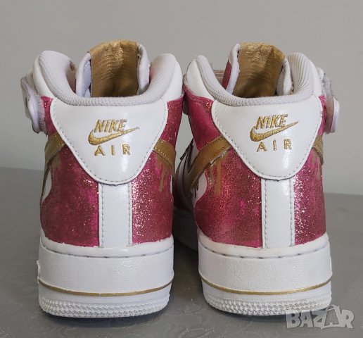 NIKE AIR FORCE 1 ръчно рисувани 38.5 номер без забележки , снимка 6 - Маратонки - 36796369