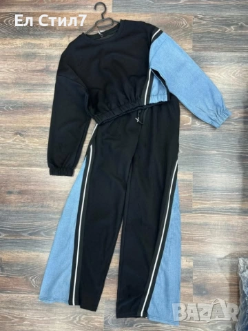 💙#Дамски #комплект с акцент #деним М/Л размер 50лв/25.56€, снимка 2 - Комплекти - 52265281