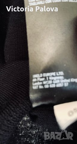 UNIQLO тънко черно поло унисекс100% меринос, снимка 6 - Блузи с дълъг ръкав и пуловери - 40634479