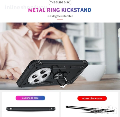 Удароустойчив Кейс RingCase Xiaomi Poco C75, снимка 2 - Калъфи, кейсове - 51748848