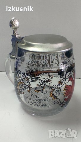 Красива рисувана халба ORIGINAL BMF от 80-те години, снимка 7 - Антикварни и старинни предмети - 37407338