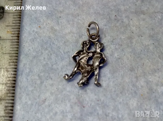ЗОДИЯ БЛИЗНАЦИ АСТРОЛОГИЧЕН СРЕБЪРЕН МЕДАЛЬОН ЛАКИРАНО СРЕБРО ВИСОКА ПРОБА ХУДОЖЕСТВЕНА РАБОТА 31473, снимка 7 - Колиета, медальони, синджири - 49704769