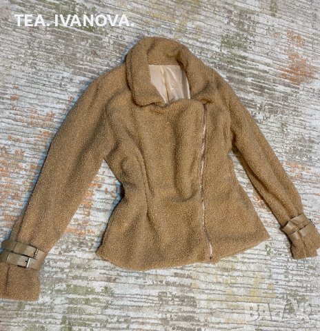 Вълнено кафяво яке Teddy bear