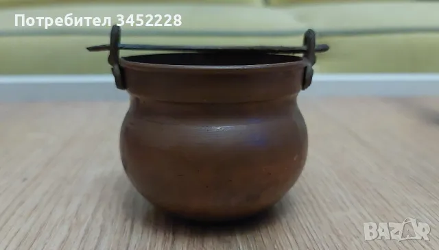 бакърче медно малко за ценители , снимка 4 - Антикварни и старинни предмети - 49509259