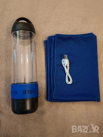 Спортна бутилка с блутут колонка и спортна кърпа. , снимка 3 - Други спортове - 50327534