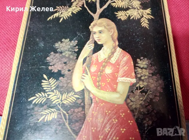 СТАРА РУСКА РОМАНТИЧНА РИСУНКА ПРИНТ от СССР ПЕРИОДА МНОГО КРАСИВА За ДЕКОРАЦИЯ КОЛЕКЦИЯ 47607, снимка 7 - Пана - 47920352